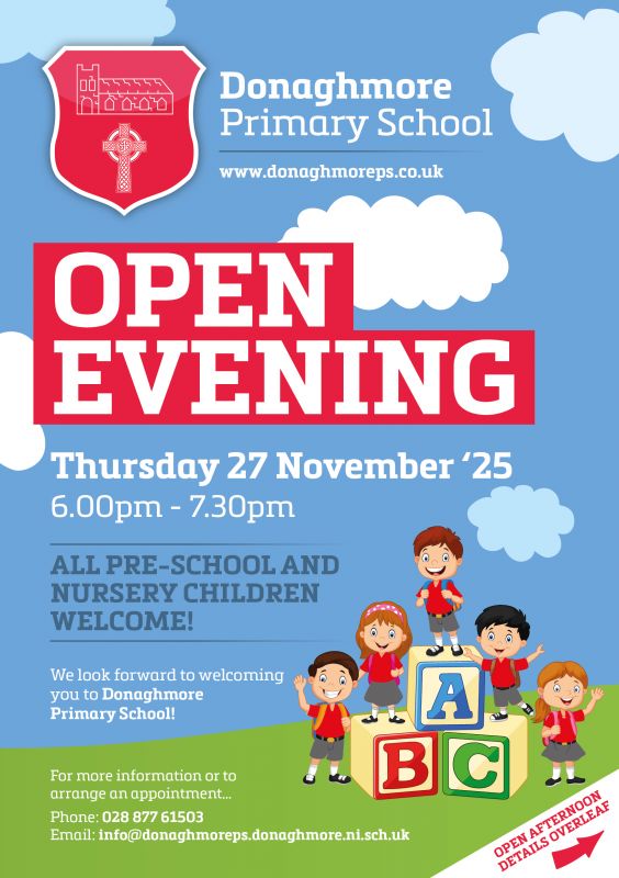 P1 Open Evening - Thursday 27th November